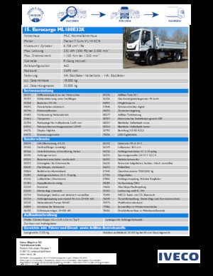 Fahrgestell Iveco EUROCARGO ML180E32K
