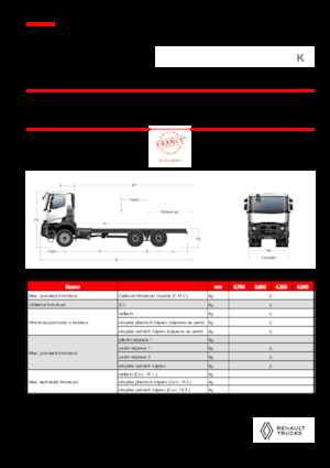 Fahrgestell Renault K P6X6 MEDIUM 11L E6