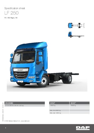 Fahrgestell DAF LF 250 FA 16t