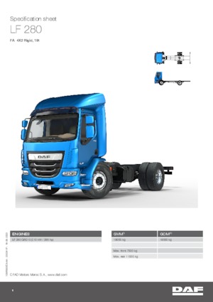 Fahrgestell DAF LF 280 FA 19t