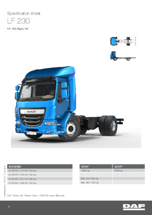 Fahrgestell DAF LF 320 FA 19t