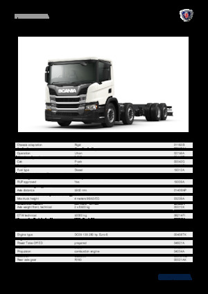 Fahrgestell Scania P 280 B8x2*6NA