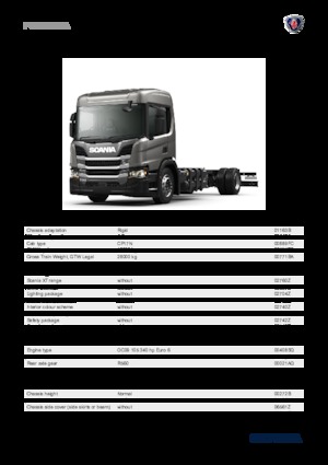 Fahrgestell Scania P 340 B4x2NA