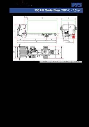 Fahrgestell Isuzu P75 M