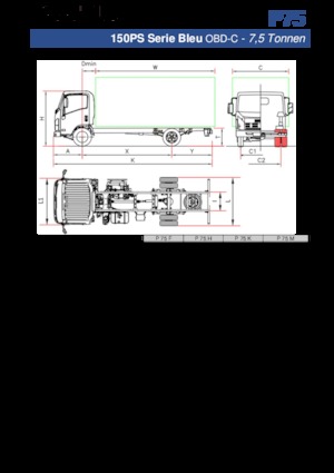 Fahrgestell Isuzu P75 M