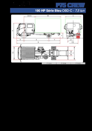 Fahrgestell Isuzu P75 Q Crew