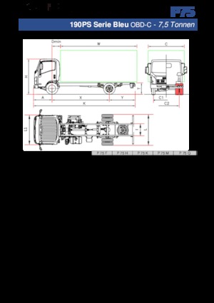 Fahrgestell Isuzu P75 Q