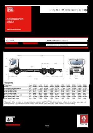 Fahrgestell Renault PREMIUM 310.26 6x2*4 D HYBRID
