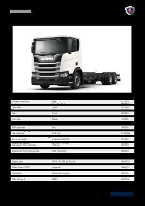 Fahrgestell Scania R 280 B6x2NA