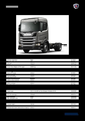 Fahrgestell Scania R 500 B4x2NZ