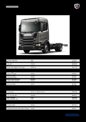 Fahrgestell Scania R 580 B4x2NZ