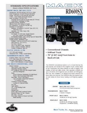 Fahrgestell Mack RD690SX CA49 EM7-300 E-TECH 6x4