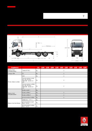 Fahrgestell Renault T 440.24.5 6x2 R LOW E6