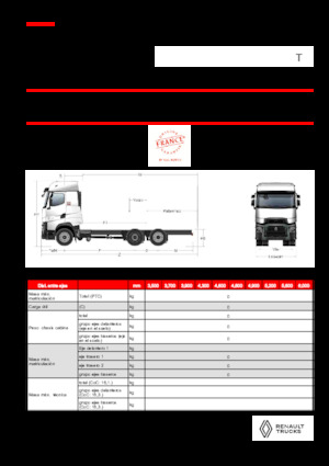 Fahrgestell Renault T HIGH P6X2 LOW 24,5T 13L E6