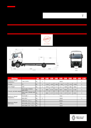 Fahrgestell Renault T P4X2 13L E6