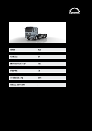 Fahrgestell MAN TGS 37.460 8x4