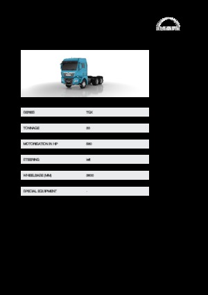 Fahrgestell MAN TGX 33.580 6x4