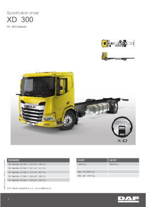 Fahrgestell DAF XD 340 FA