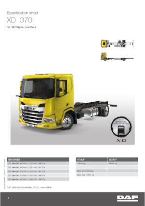 Fahrgestell DAF XD 450 FA Low Deck