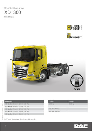 Fahrgestell DAF XD 300 FAG