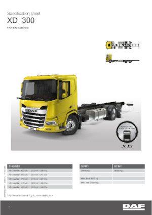 Fahrgestell DAF XD 300 FAN