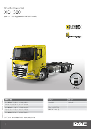 Fahrgestell DAF XD 340 FAS