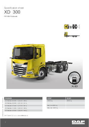 Fahrgestell DAF XD 300 FAT