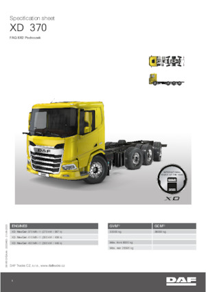 Fahrgestell DAF XD 370 FAQ