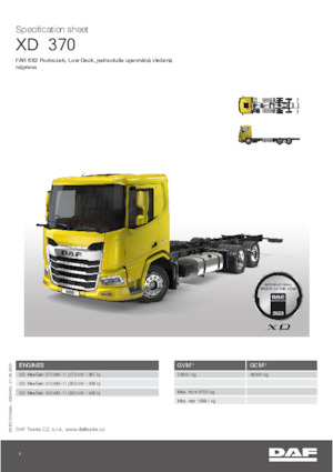 Fahrgestell DAF XD 370 FAR Low Deck