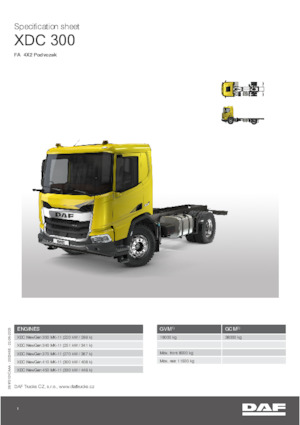 Fahrgestell DAF XDC 300 FA