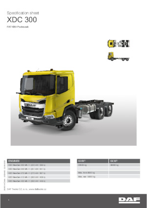 Fahrgestell DAF XDC 370 FAT