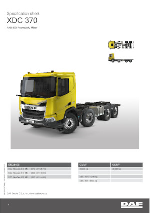 Fahrgestell DAF XDC 370 FAD Mixer