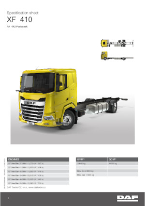 Fahrgestell DAF XF 410 FA