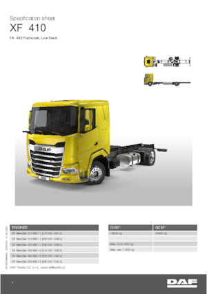 Fahrgestell DAF XF 410 FA Low Deck