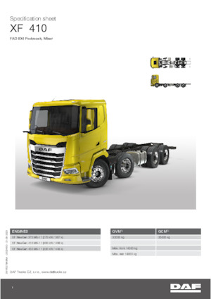 Fahrgestell DAF XF 410 FAD Mixer