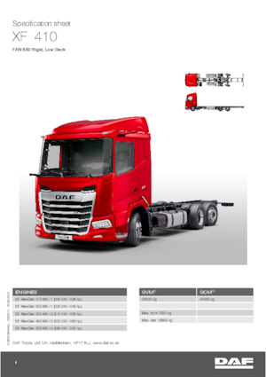 Fahrgestell DAF XF 410 FAN Low Deck