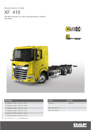Fahrgestell DAF XF 410 FAS Low Deck