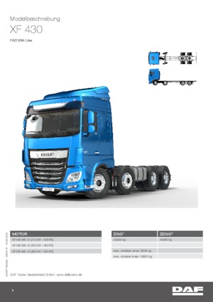 Fahrgestell DAF XF 430 FAD