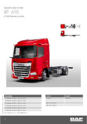 Fahrgestell DAF XF 370 FA Low Deck