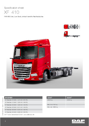 Fahrgestell DAF XF 370 FAR Low Deck