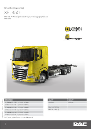 Fahrgestell DAF XF 480 FAR Low Deck