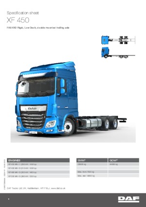 Fahrgestell DAF XF 450 FAS Low Deck