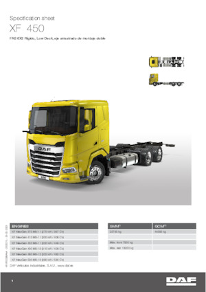 Fahrgestell DAF XF 480 FAS Low Deck