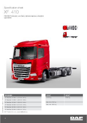 Fahrgestell DAF XF 430 FAS Low Deck