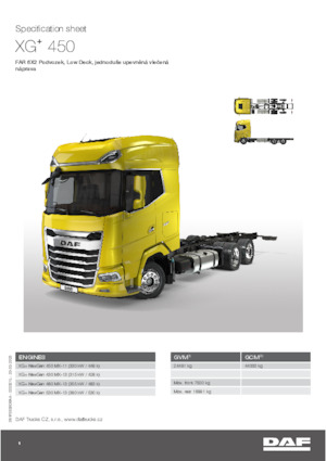 Fahrgestell DAF XG+ 480 FAR Low Deck