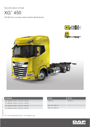 Fahrgestell DAF XG+ 480 FAR Low Deck