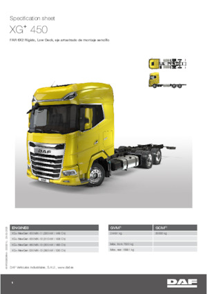 Fahrgestell DAF XG+ 480 FAR Low Deck