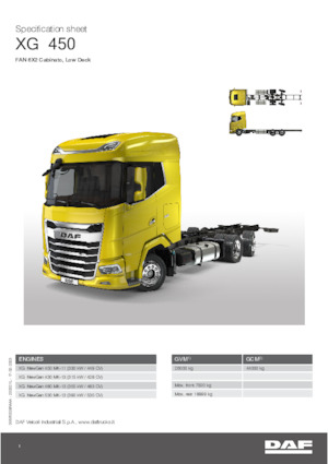 Fahrgestell DAF XG 430 FAN Low Deck