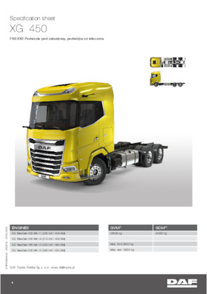 Fahrgestell DAF XG 530 FAS