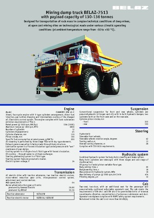 Muldenkipper-SKW Belaz 7513